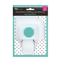 Perforator pentru șervețele albastru - motiv Dantelă rotundă