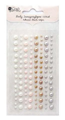Perle decorative Mocca Cream - 120 buc.