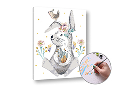 Pictura după numere BIG Bunny | dificultate medie