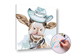 Pictură după numere BODY WITH HAT | dificultate scăzută
