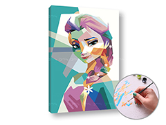 Pictură după numere FROZEN ELSA | dificultate scăzută