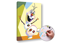 Pictură după numere FROZEN OLAF | dificultate scăzută
