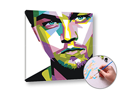 Pictură după numere LEONARDO DICAPRIO | dificultate scăzută