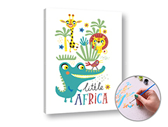Pictură după numere LITTLE AFRICA | dificultate scăzută