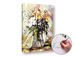 Pictură după numere LUCKY FLOWERS IN THE PASSION | dificultate medie