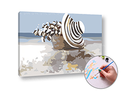 Pictură după numere REST ON THE BEACH | dificultate scăzută