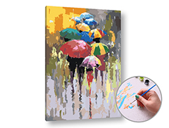 Pictură după numere SUMMER RAIN | dificultate scăzută