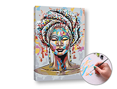 Pictura prin numere AFRICAN | dificultate scăzută