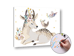 Pictura prin numere SRNČEK BAMBI | dificultate scăzută