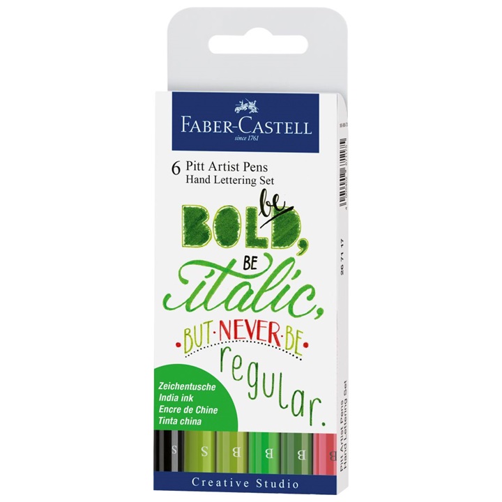 PITT markere artistice set Hand Lettering Bold  | 6buc