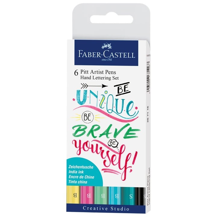 PITT markere artistice set Hand Lettering unic  | 6 buc