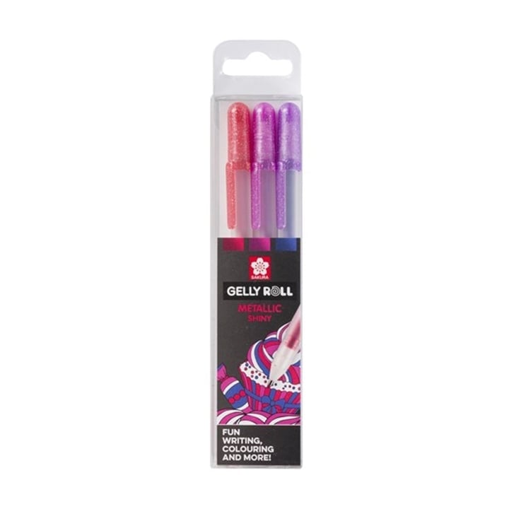 Pix cu gel Sakura Gelly Roll METALLIC - 3 buc | seturi diferite