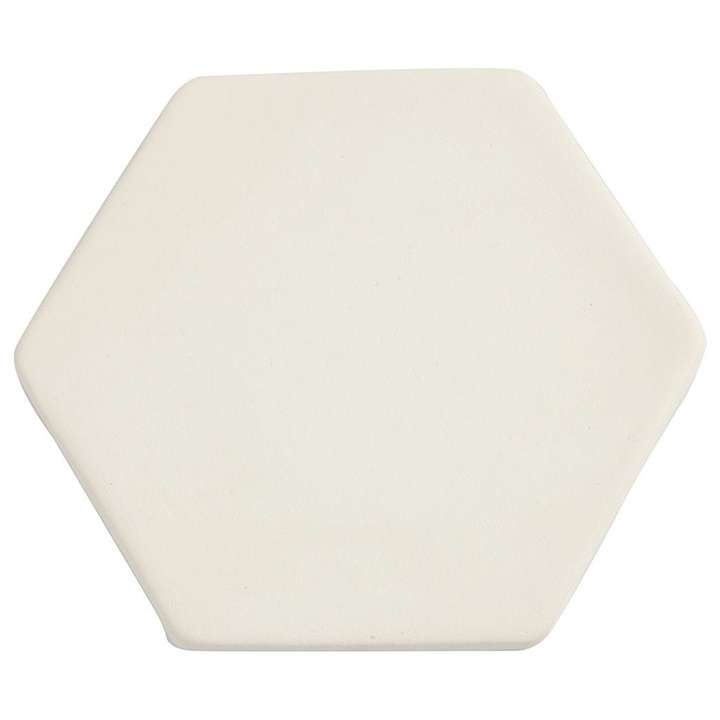 Placă de artă cu agățătoare - hexagon 13 x 11 cm