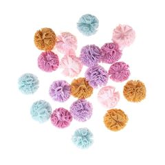 Pomi de lalea pentru artizanat | 20 buc, culori pastelate, 2 cm