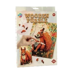 Puzzle din lemn Squirrel 130pcs MOXY