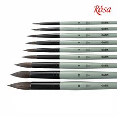 ROSA OASIS 188 Perie rotundă naturală | Diverse mărimi