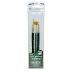 Royal & Langnickel Set de perii Taklon alb