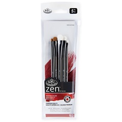Royal and Langnickel Zen 83 Series Watercolor Brush Set - 5pcs