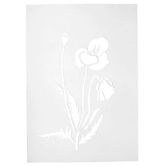 sabloane din plastic 21x29.7 cm - motiv floare