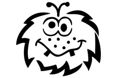 Șablon pentru copii C. Kreul - Monster  