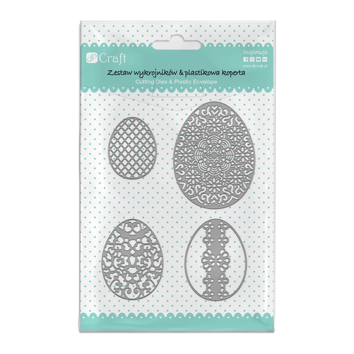 Șablon de tăiat Easter Eggs / 4 piese