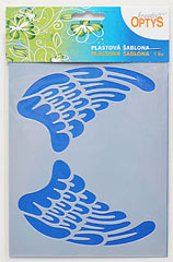 Șablon plastic 15x20cm - aripi de înger 1