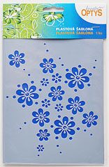 Șablon plastic 15x20cm - flori 1