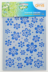 Șablon plastic 15x20cm - flori 2