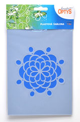 Șablon plastic 20x15cm - flori 2