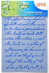 Șablon plastic 20x15cm - scrisoare