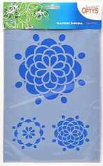 Șablon plastic 20x30cm - flori 2