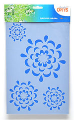 Șablon plastic 20x30cm - flori 1