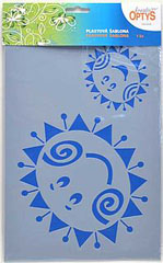 Șablon plastic 20x30cm - soare
