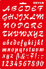 Șablon plastic pentru diverse tehnici 20x30 cm - cifre