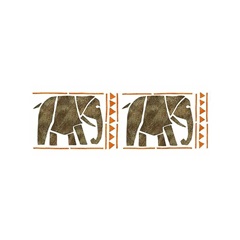 Șablon XL elefanți 22x67 cm