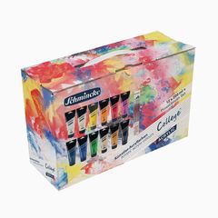 Schmincke College Set de vopsele acrilice cu pensule da Vinci