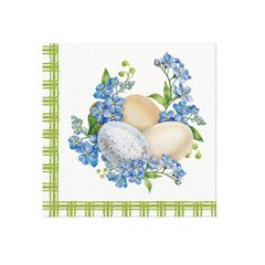 Șervețele decoupage - Eggs in Forget me nots  - 1 buc