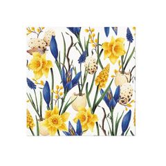 Șervețele decoupage - Muscari with Daffodils  - 1 buc