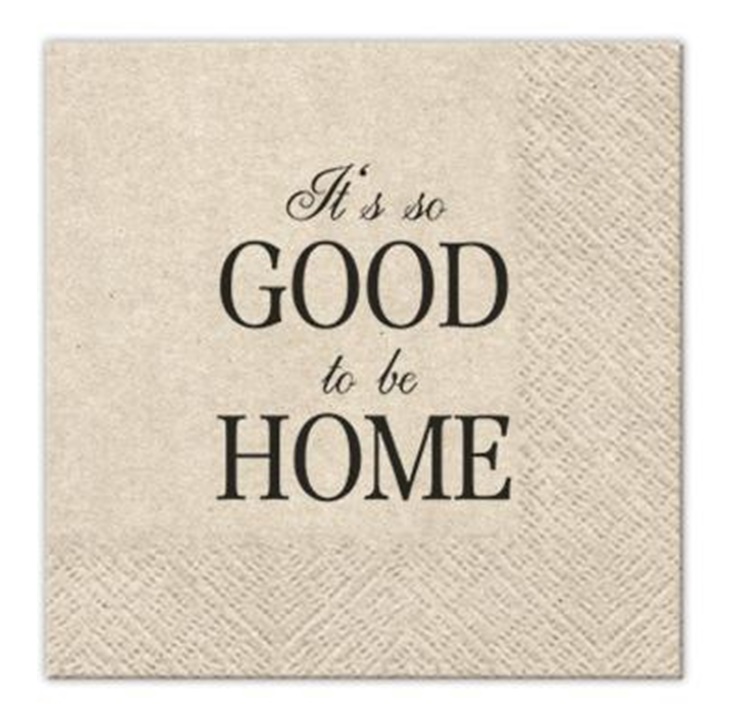 Servetele eco pentru decoupage Good to be Home - 1 buc
