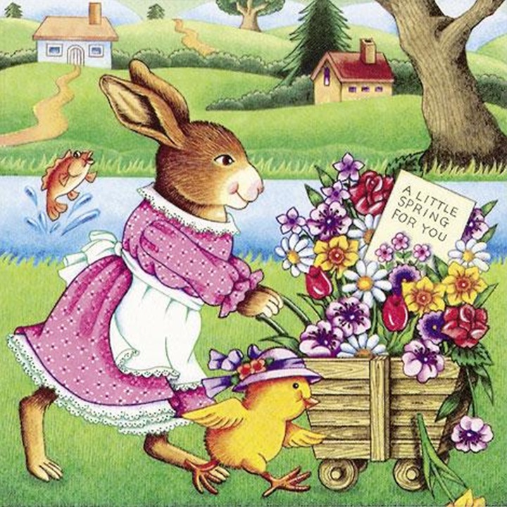 Servetele pentru decoupage A little Spring for you - 1 buc