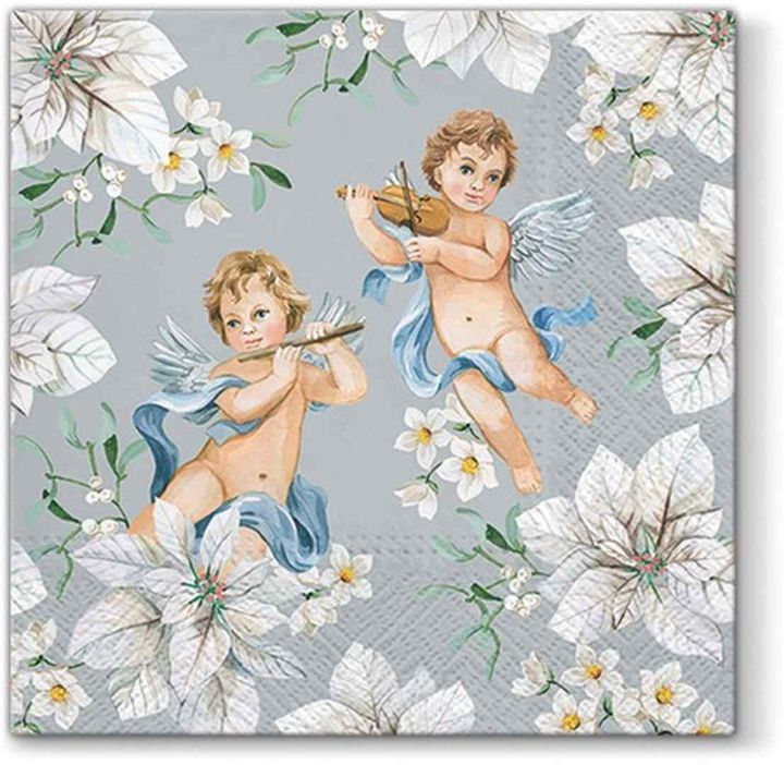 Șervețele pentru DECOUPAGE Angels in Flowers - 1 buc