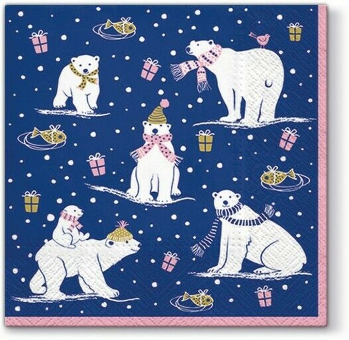 Șervețele pentru DECOUPAGE Arctic Pack - 1 buc