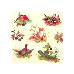 Șervețele pentru DECOUPAGE - Autumn Wildlife- 1 buc