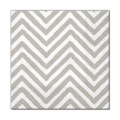Șervețele pentru decoupage - Big Chevron Gray - 1 produs