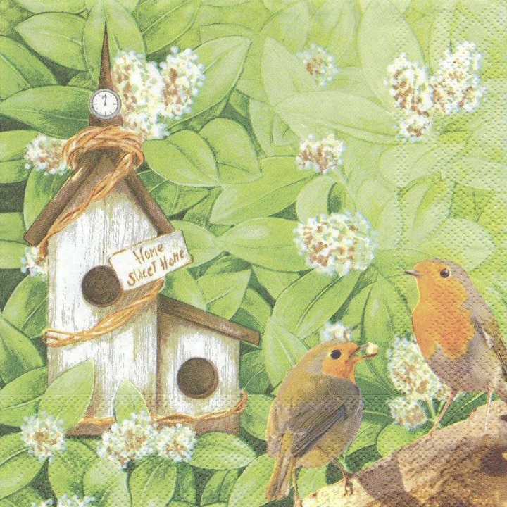 Servetele pentru decoupage Birds Wedding - 1 bucata