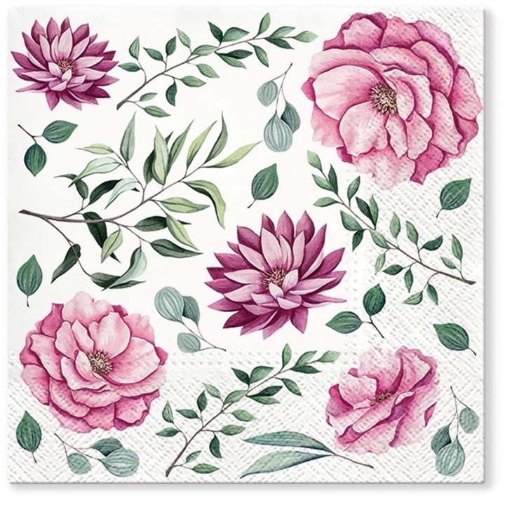 Șervețele pentru decoupage Blooming Dhalia - 1 piesă