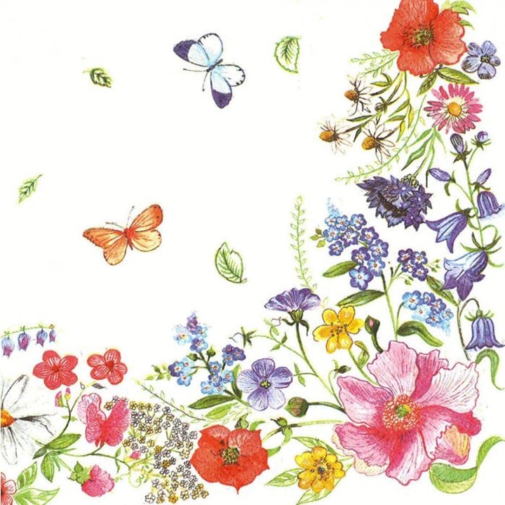 Șervețele pentru decoupage Blossom Border - 1 buc