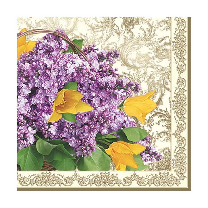 Șervețele pentru decoupage - Buchet de flori - 1 produs