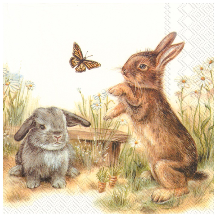 Șervețele pentru decoupage Bunny - 1 piesă