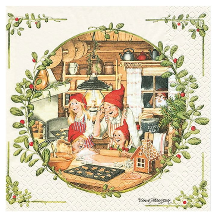 Servetele pentru decoupage Christmas Bakery - 1 buc